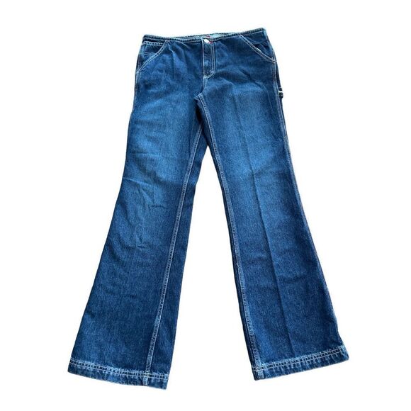 Vintage Tommy Jeans Carpenter Bootcut Dark Sandblast Juniors Size 9 - Picture 1 of 14